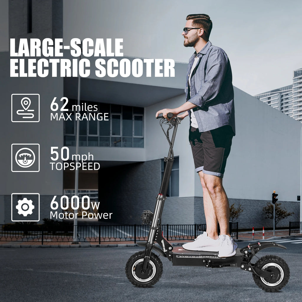 6000W High Power Adult Electric Scooter